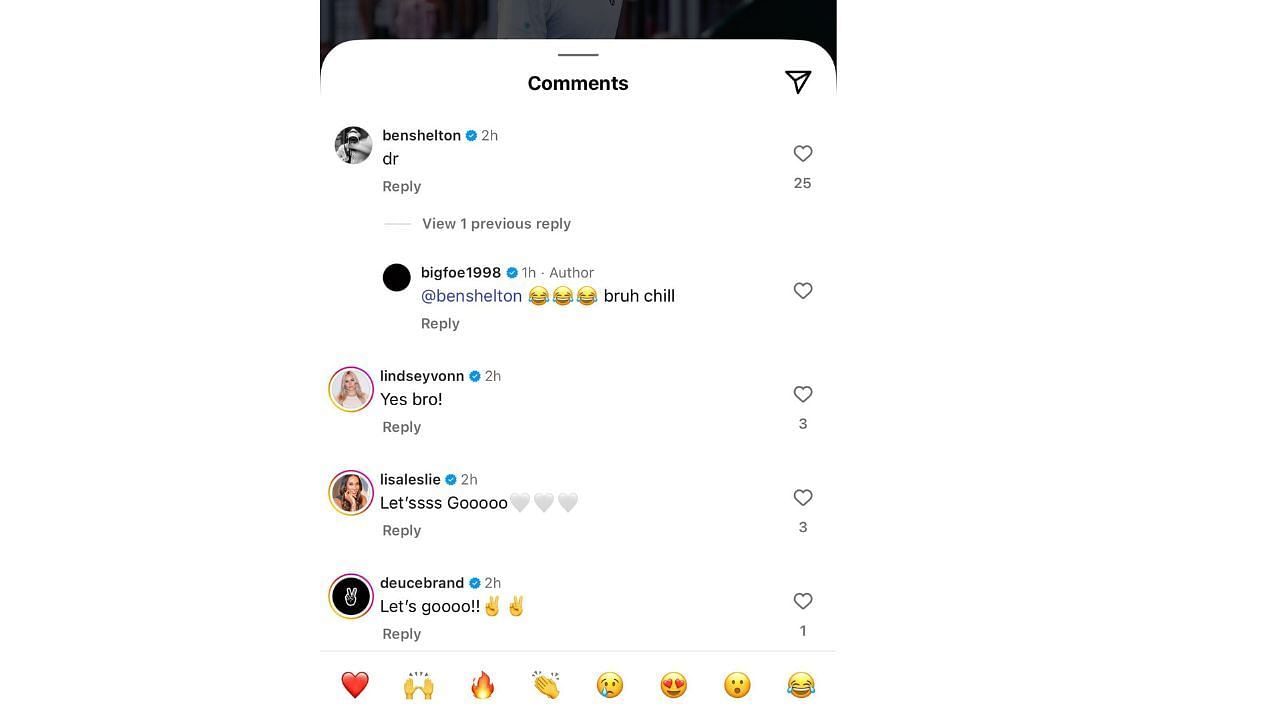 Comments section